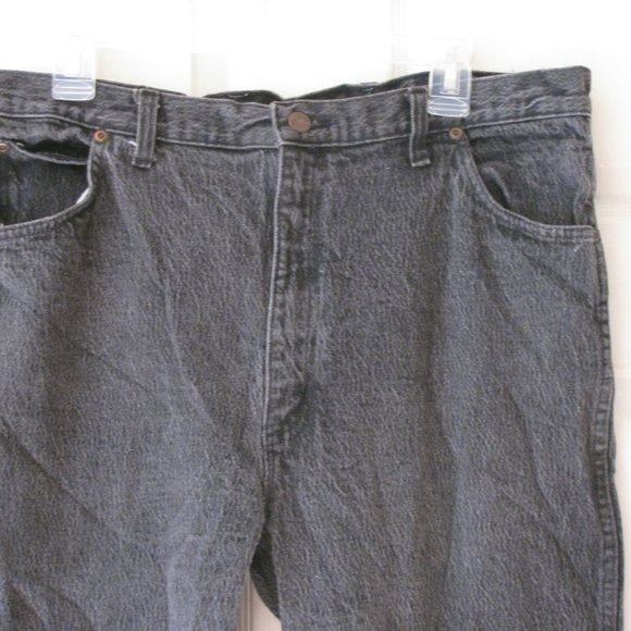 2/$15 Vintage Bristol Blues Jeans Size Tag 36 x 32 Hvywt  Black Capri ? - Picture 2 of 5